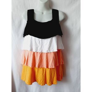 Cato tiered sleeveless sz medium blouse
